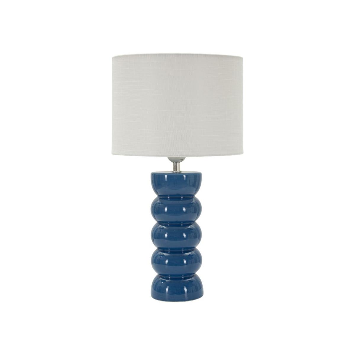 Lampada da tavolo torr blu cm Ø 25x46