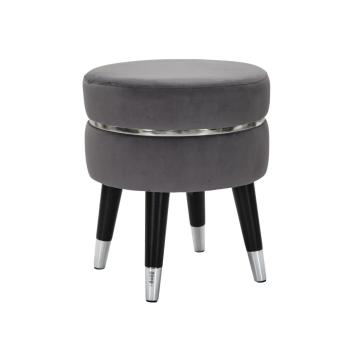 Sgabello paris grigio/silver cm Ø 35x40,5