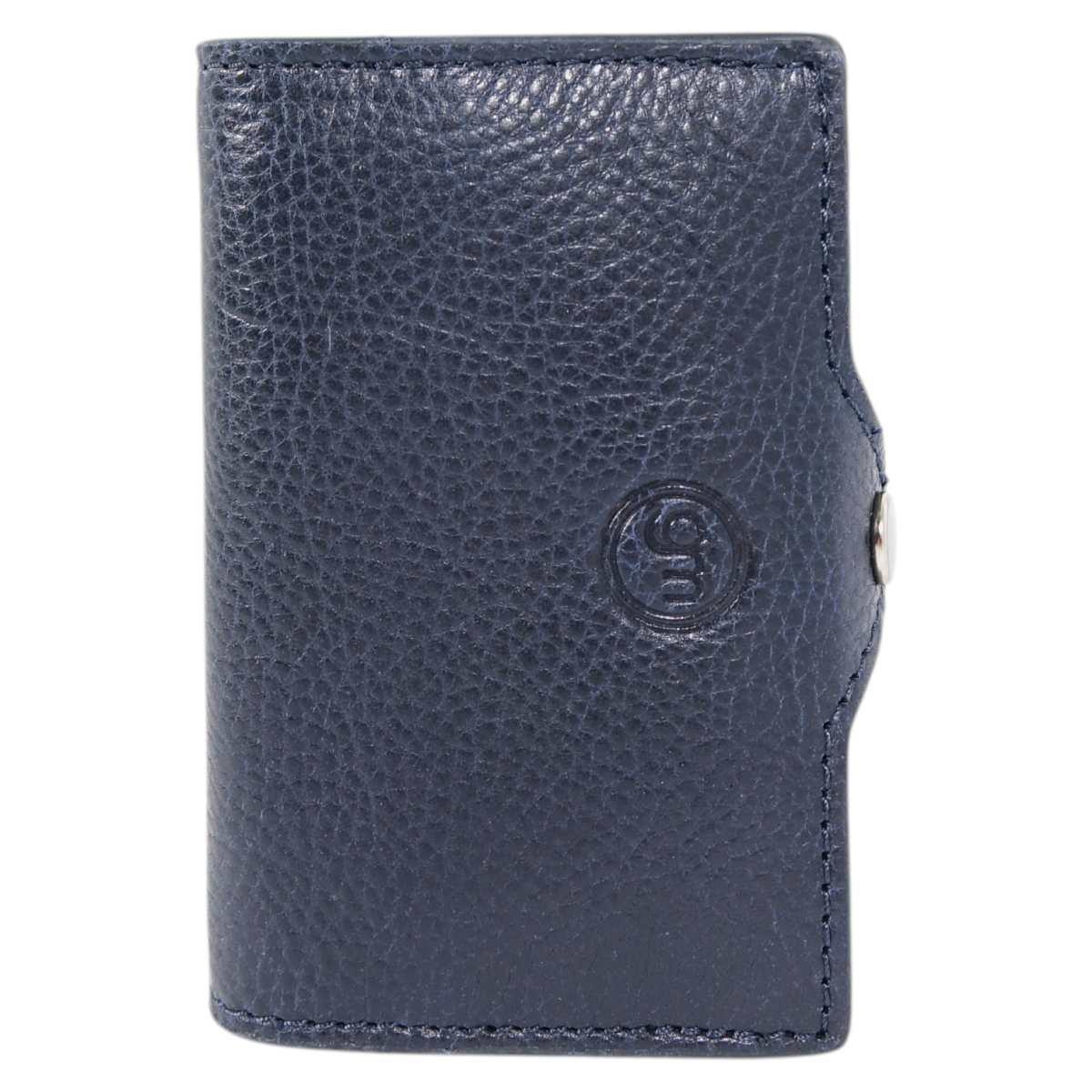 Portafoglio portacarte a scatto in pelle con sistema RFID uomo Gai Mattiolo