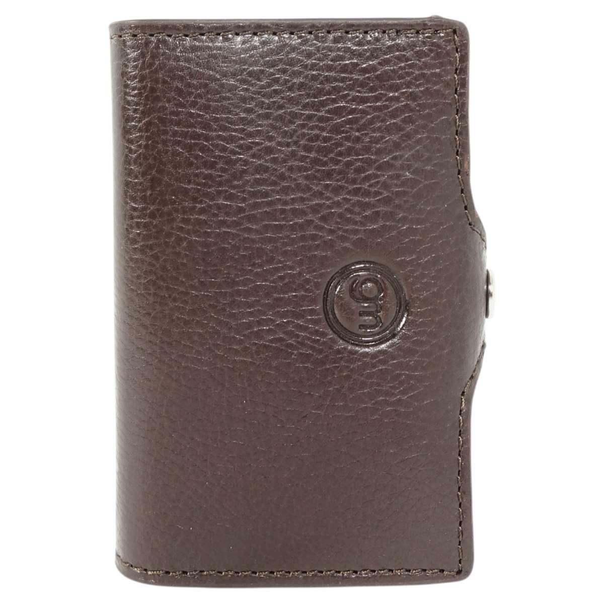 Portafoglio portacarte a scatto in pelle con sistema RFID uomo Gai Mattiolo