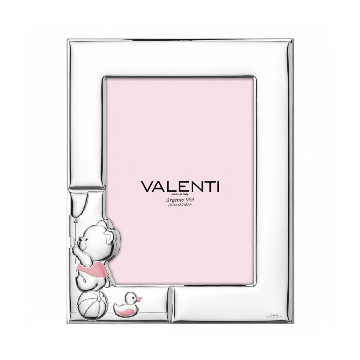 Cornice portafoto bimba 13x18 cm orsetto toys rosa Valenti