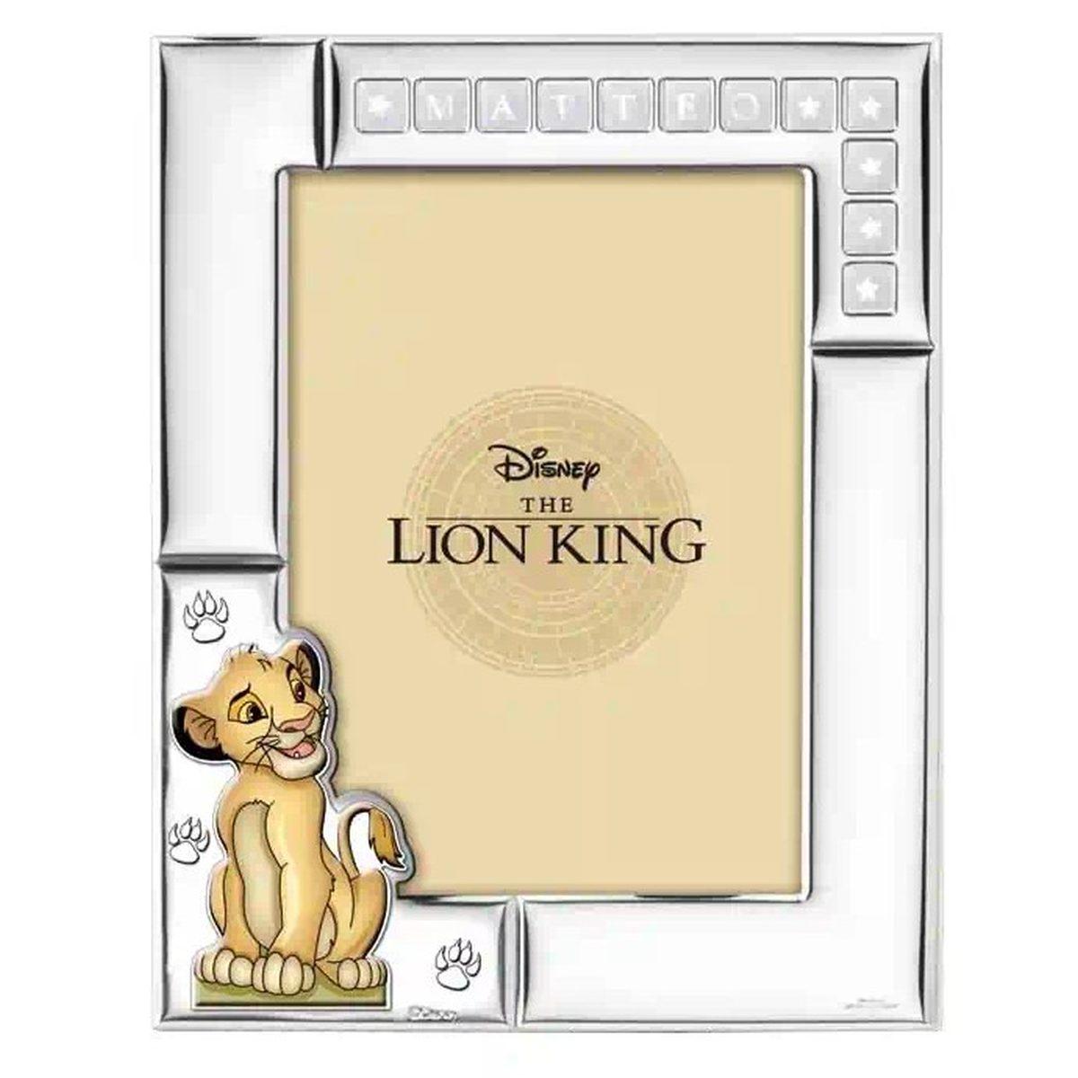 Cornice portafoto letterine Il Re Leone Simba 13x18 cm Valenti