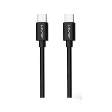 Cavo di ricarica nero CU07 Type-c Simply Type-c 100cm 60W Newtop