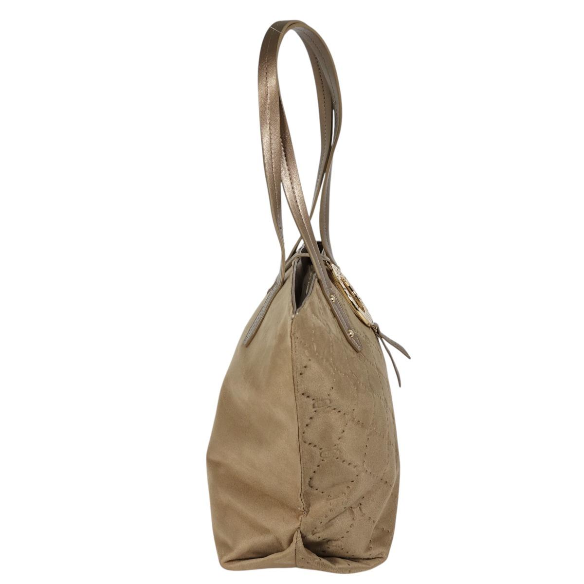 Borsa shopping donna effetto scamosciato linea Ostar Laura Biagiotti