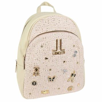 Zaino donna con paillettes e decorazioni in metallo linea Lehavre Lancetti