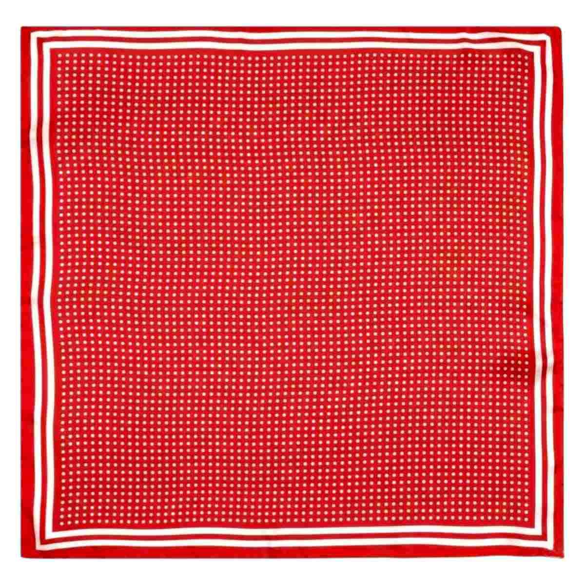 Foulard donna in seta motivo puntinato Capoverde