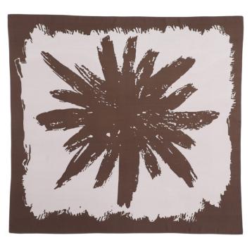 Foulard donna in seta stampa astratta a pennellate Capoverde