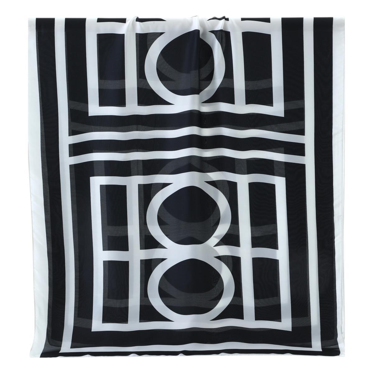 Foulard donna in seta motivo geometrico Capoverde