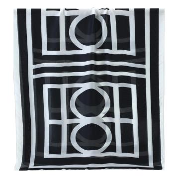 Foulard donna in seta motivo geometrico Capoverde