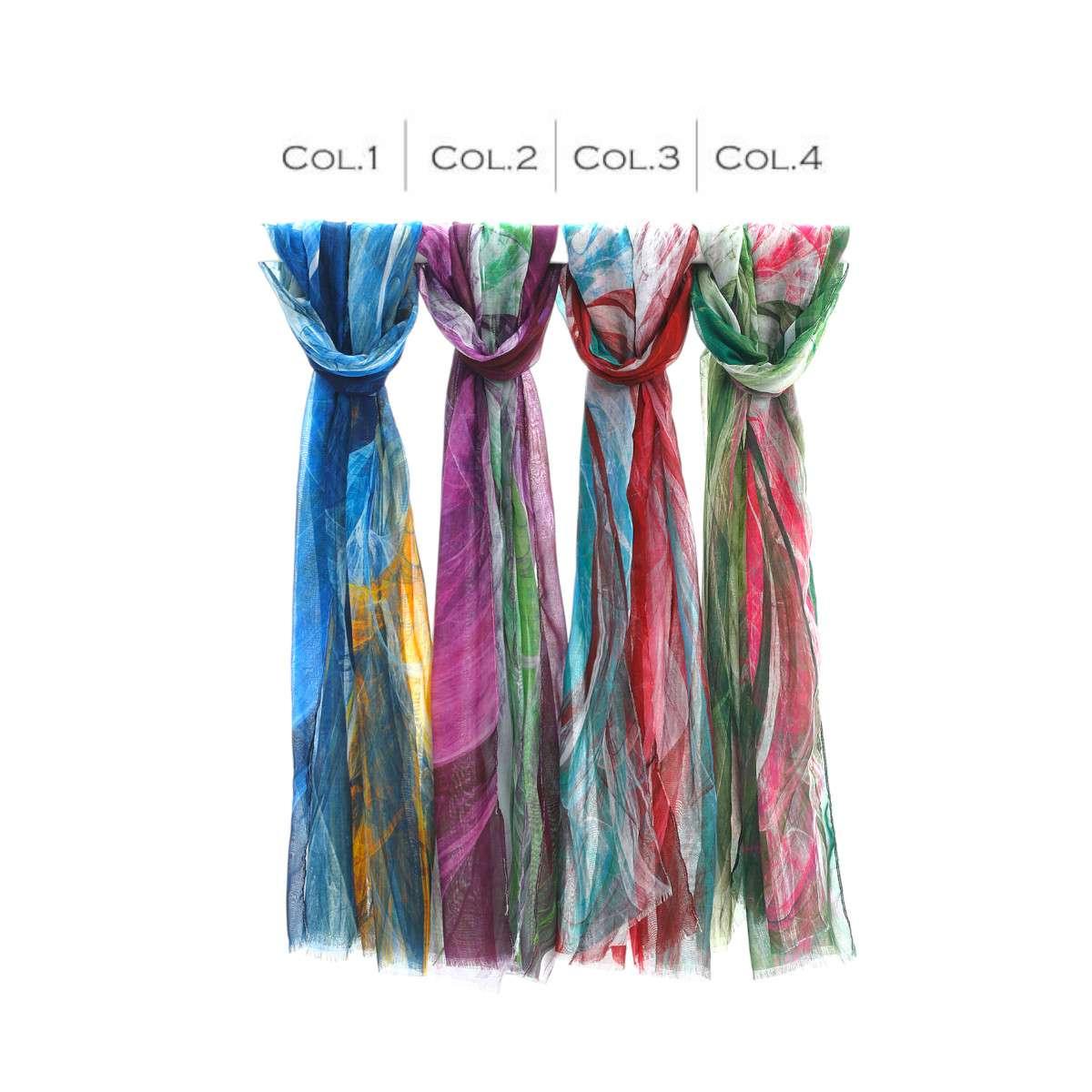 Sciarpa donna in viscosa motivo astratto Capoverde