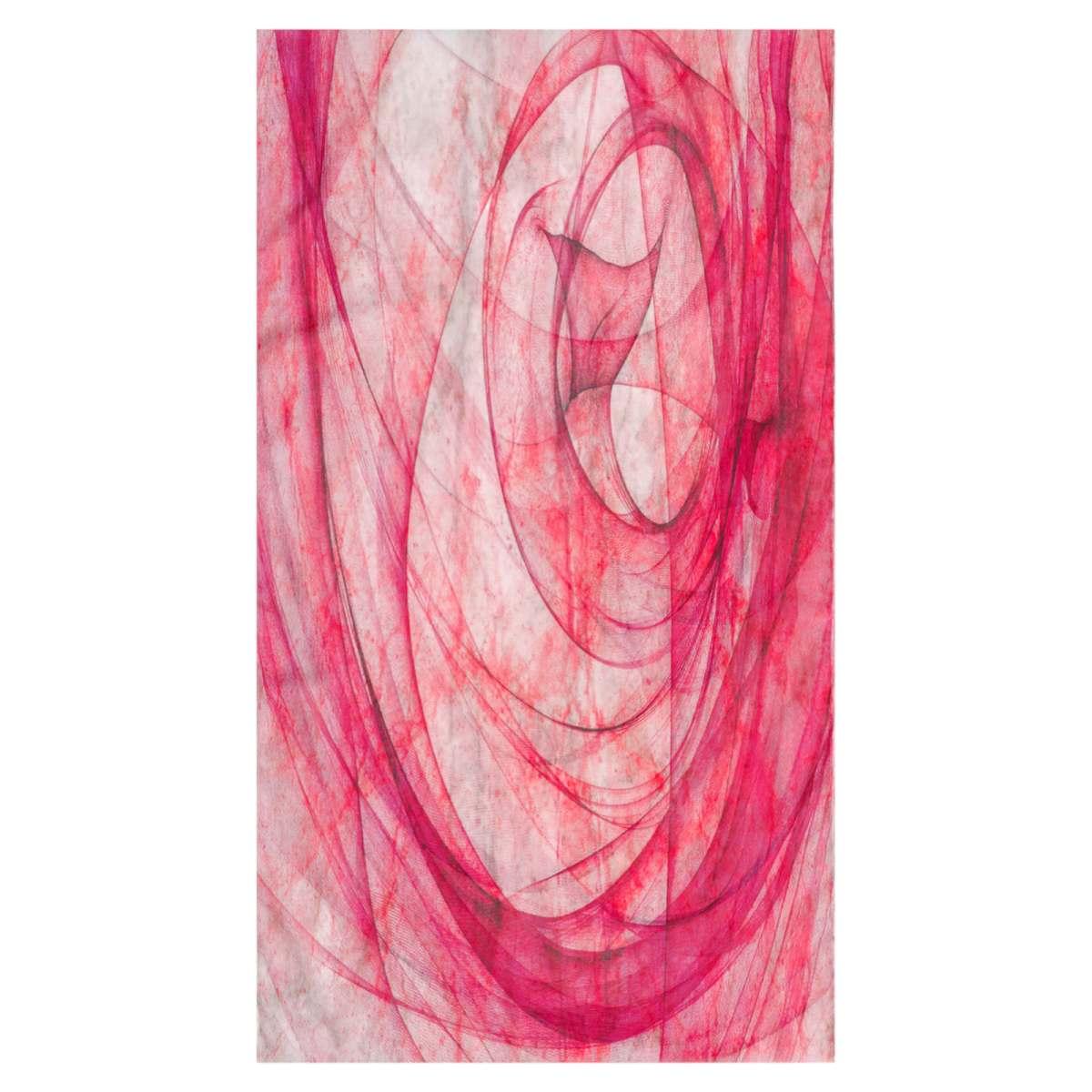 Sciarpa donna in viscosa motivo astratto circolare Capoverde