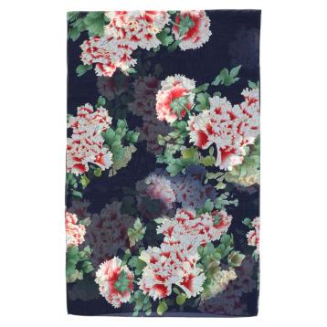 Sciarpa donna in poliestere stampa floreale peonie Capoverde