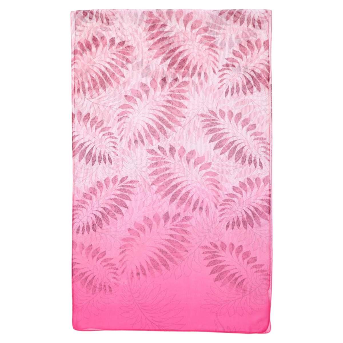 Sciarpa donna in poliestere stampa foglie tropicali Capoverde