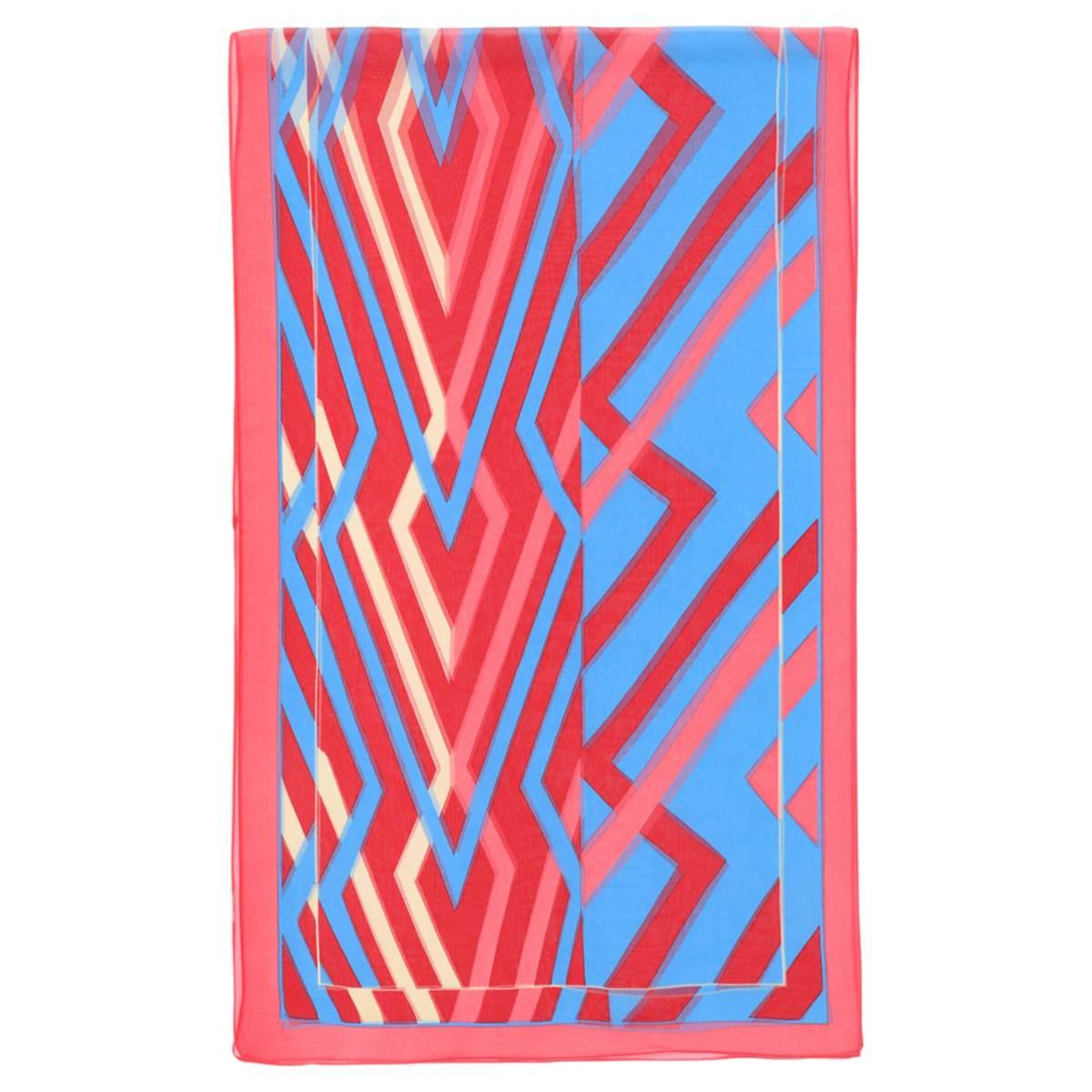 Sciarpa donna in poliestere motivo geometrico Capoverde