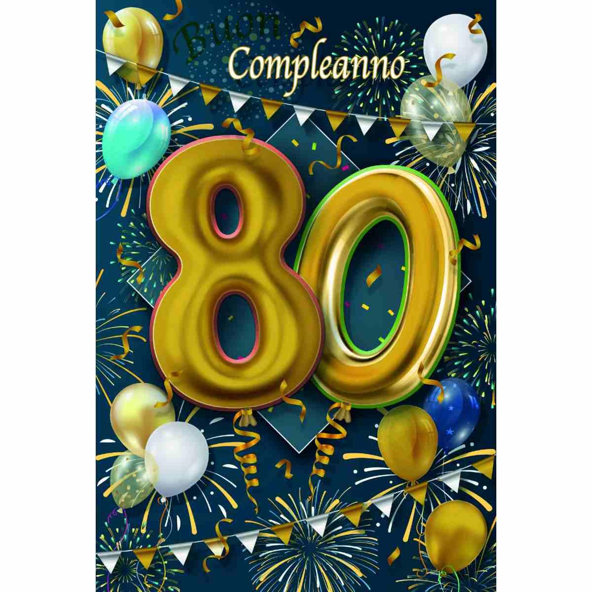 Biglietto auguri 12 pezzi buon compleanno assortiti numeri bimbi /adulti