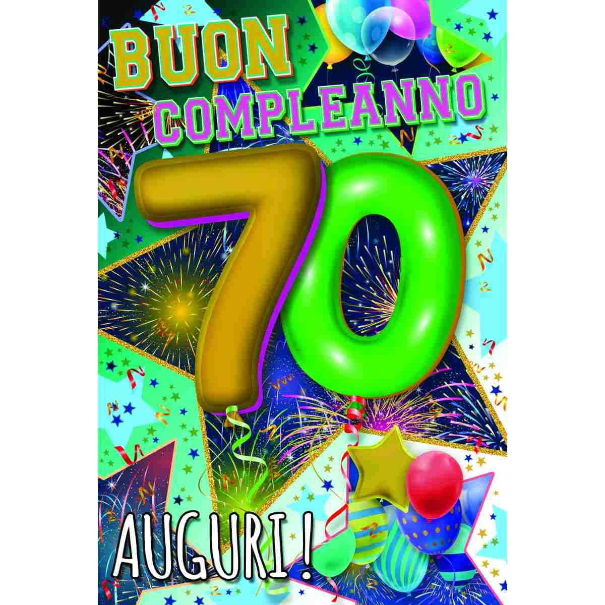Biglietto auguri 12 pezzi buon compleanno assortiti numeri bimbi /adulti
