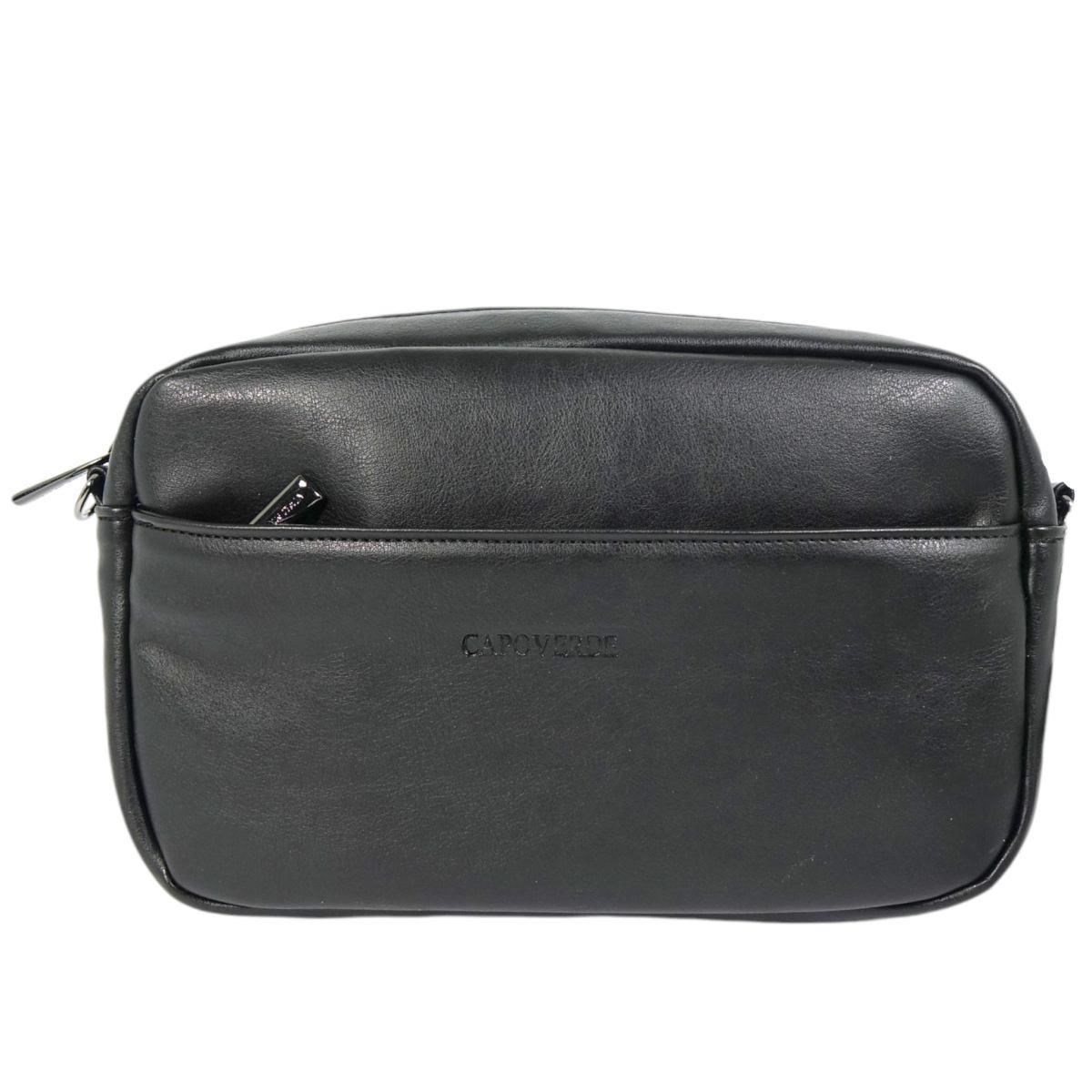 Pochette uomo con tracolla in ecopelle Capoverde Made in Italy