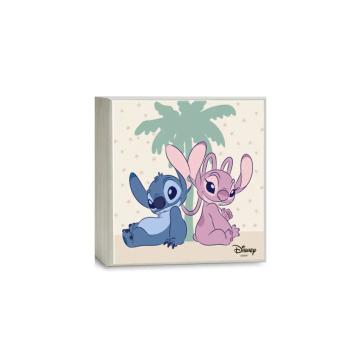 Lampada da comodino Lilo e Stitch Angel 14x14 cm Valenti