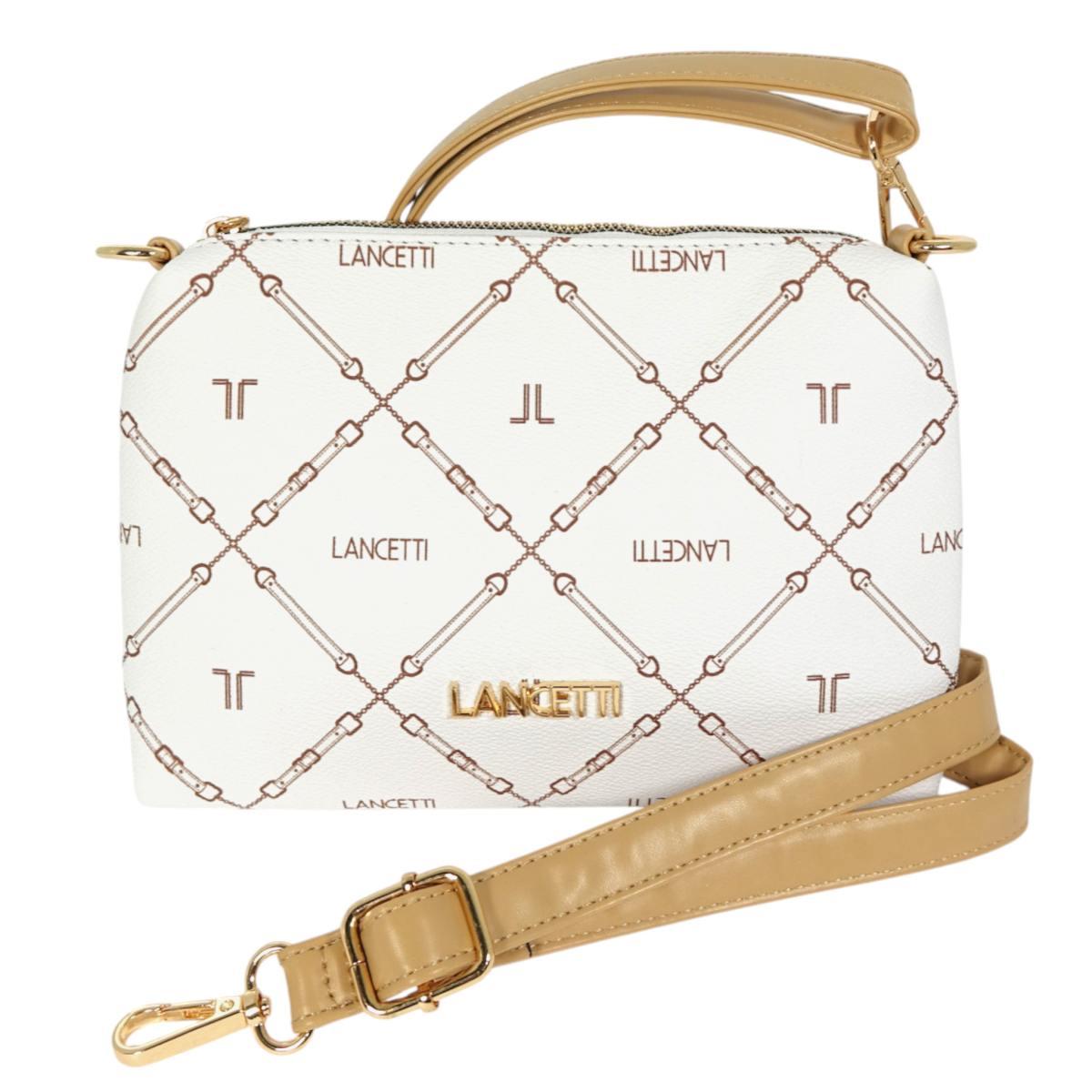 Set 3 pezzi donna borsa shopping, tracolla e tracollina linea Temple Lancetti