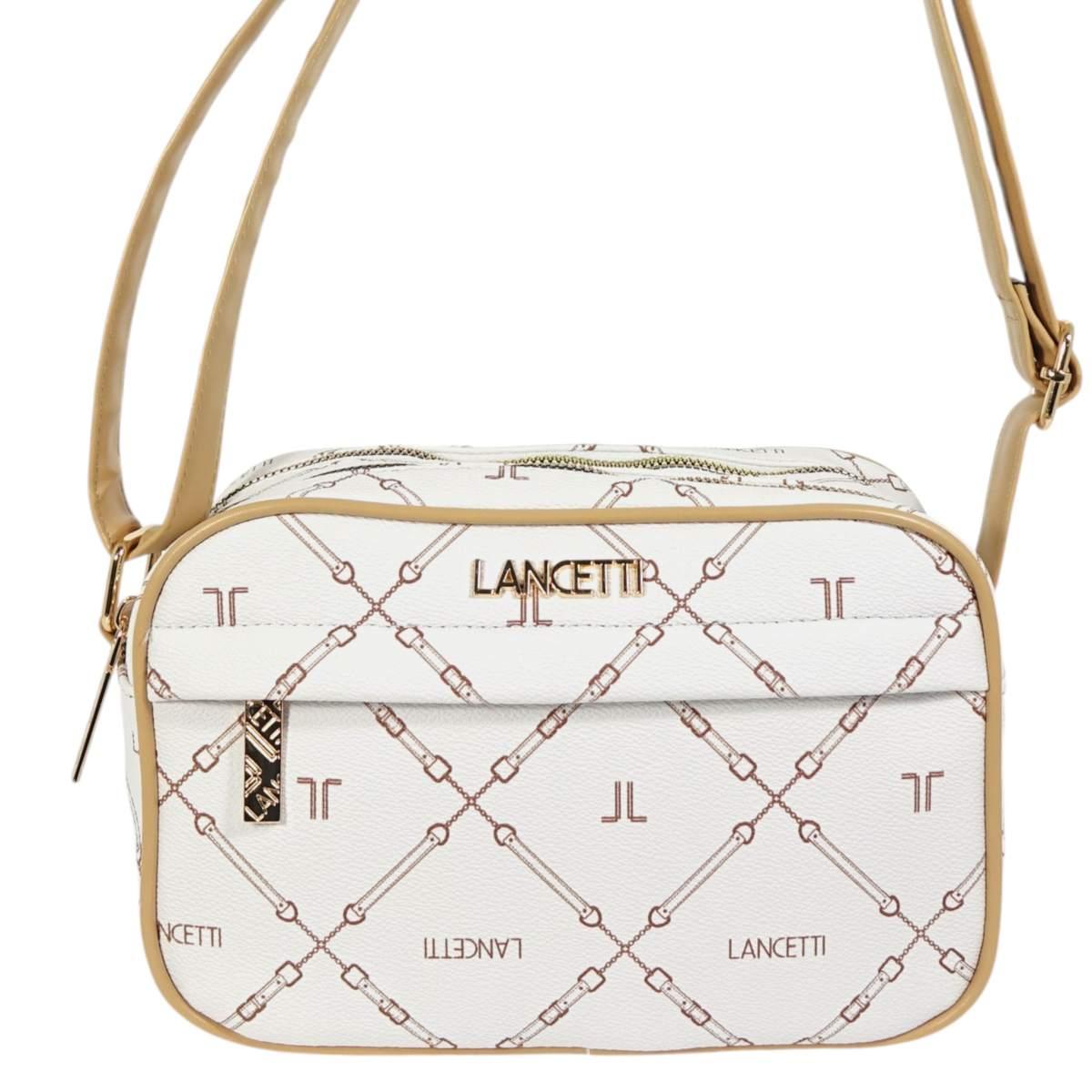 Set 3 pezzi donna borsa shopping, tracolla e tracollina linea Temple Lancetti