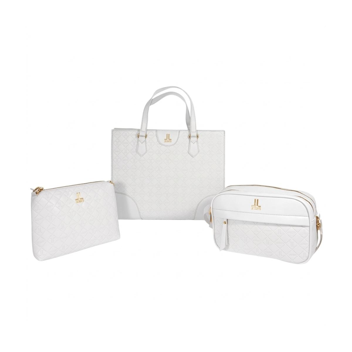 Set 3 pezzi donna borsa shopping, tracolla e tracollina linea Astrance Lancetti