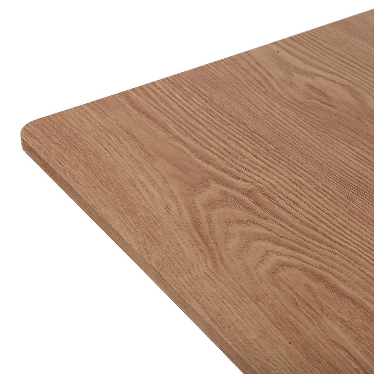 Set tavolo pieghevole con 4 sedie legno e acciaio