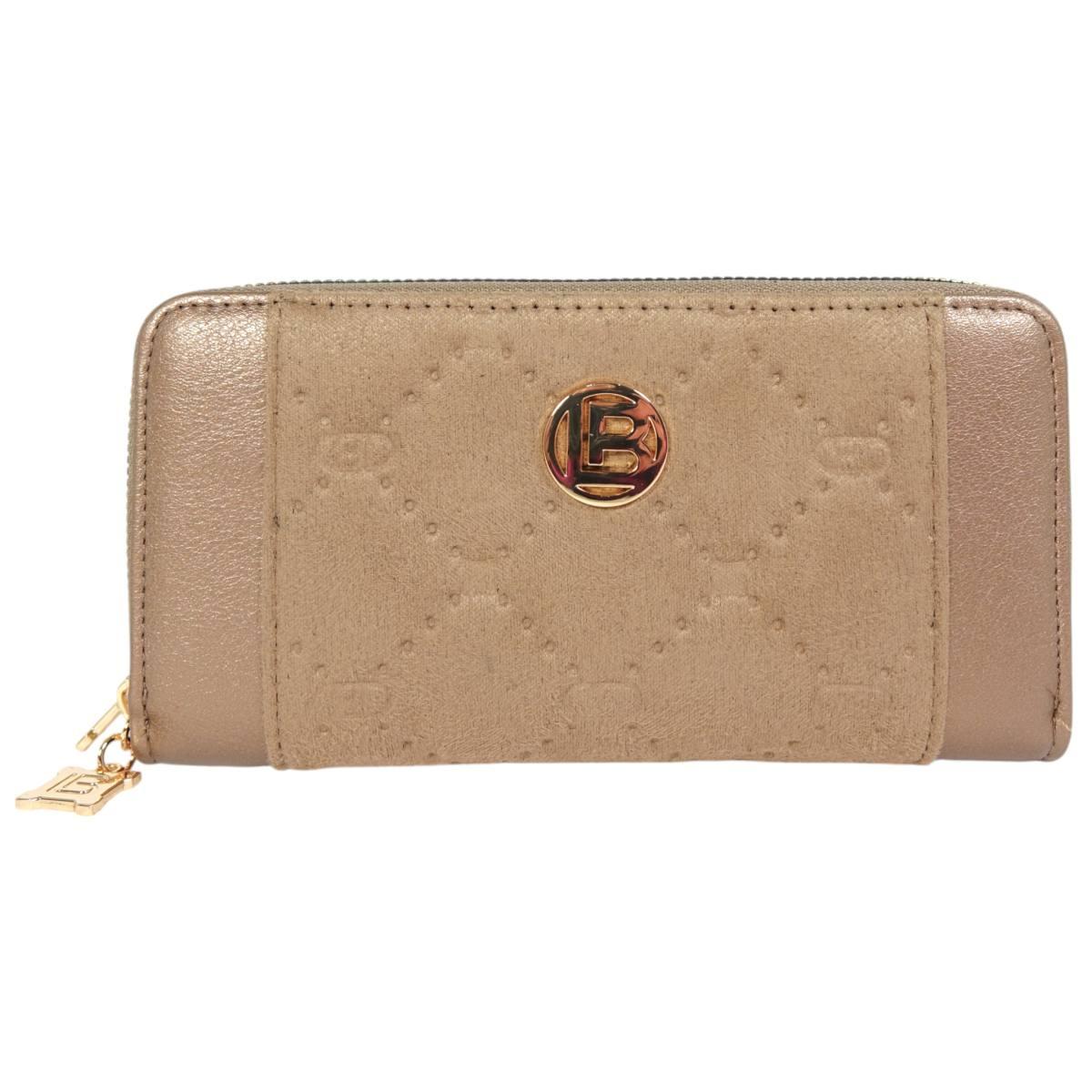 Portafoglio donna effetto scamosciato linea Ostar Laura Biagiotti