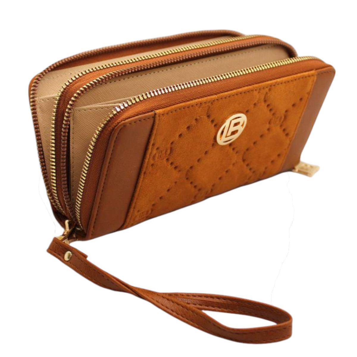 Portafoglio donna effetto scamosciato linea Ostar Laura Biagiotti