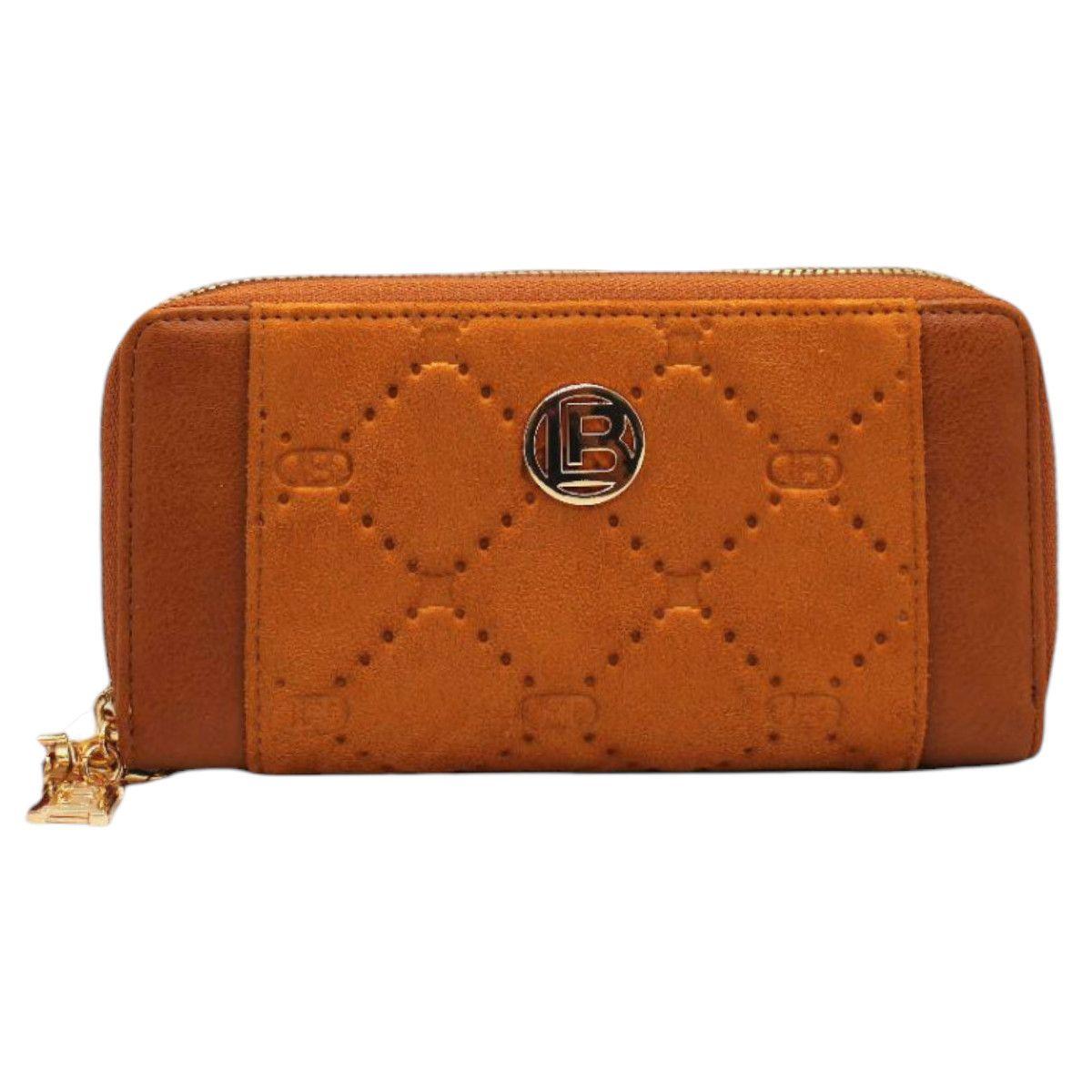 Portafoglio donna effetto scamosciato linea Ostar Laura Biagiotti