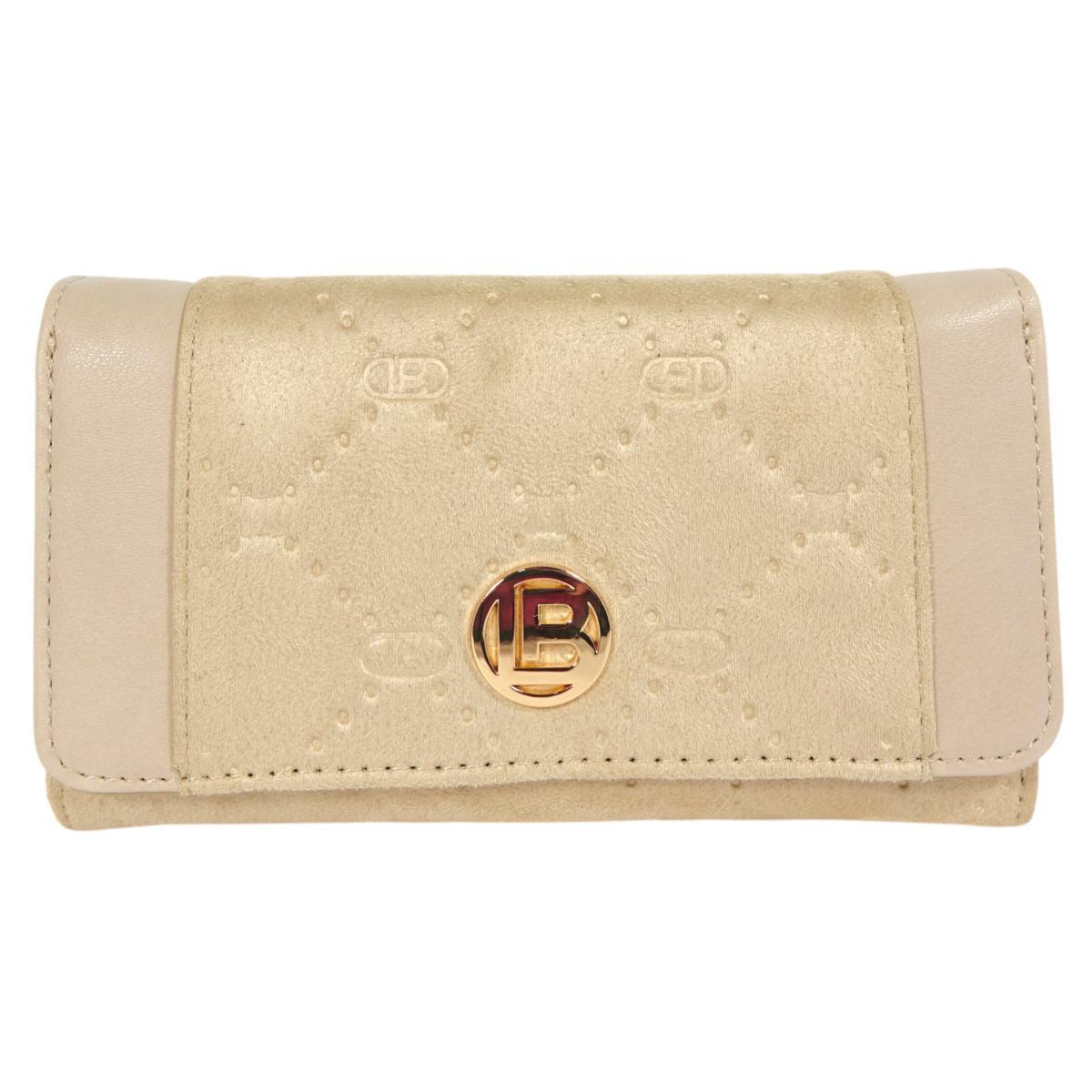 Portafoglio donna effetto scamosciato linea Ostar Laura Biagiotti