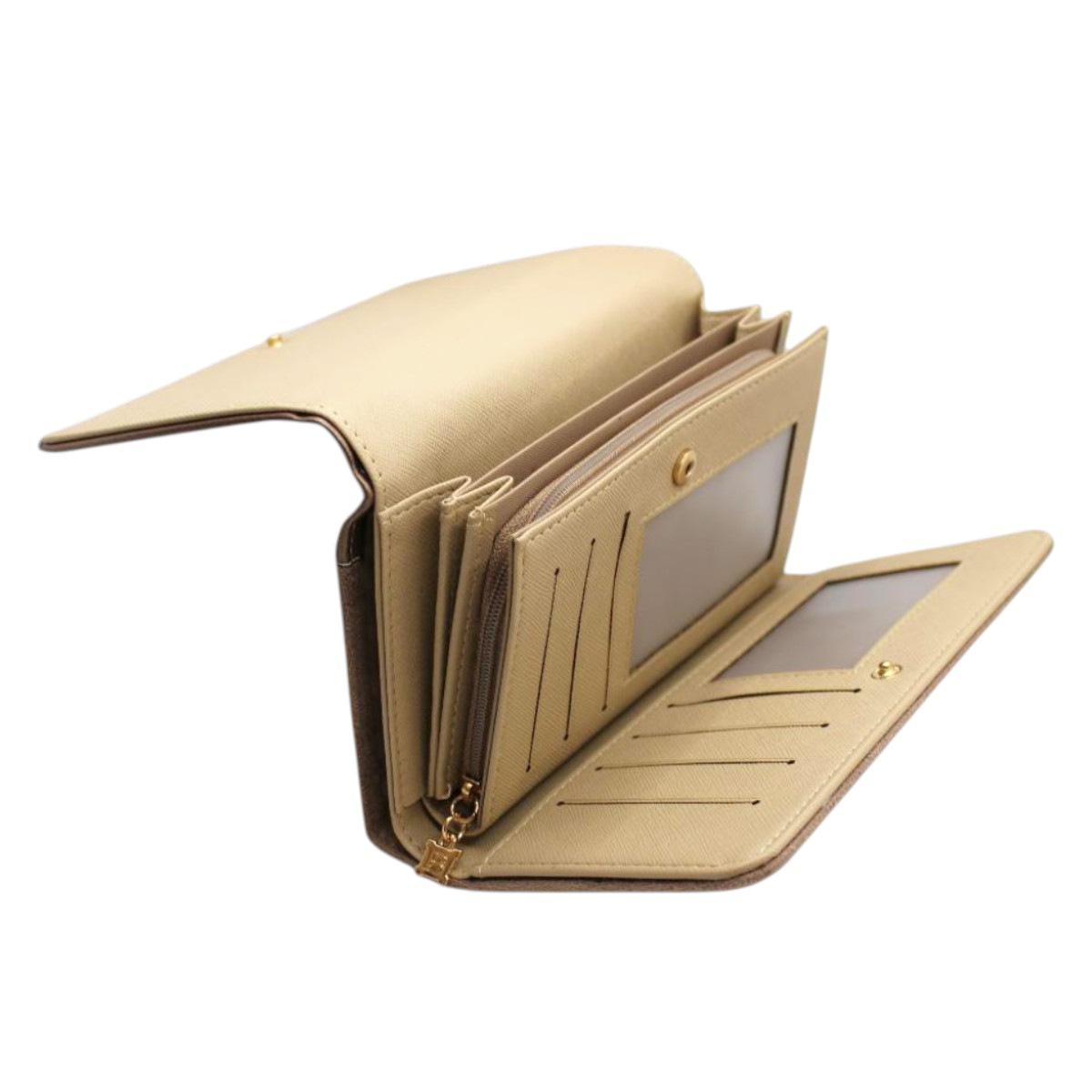 Portafoglio donna effetto scamosciato linea Ostar Laura Biagiotti