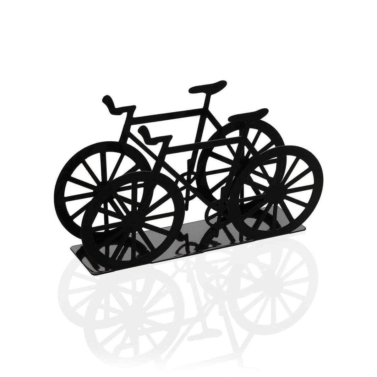 Portatovaglioli in metallo biciclette nero