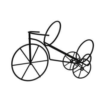 Portabottiglie da vino in metallo bicicletta nero