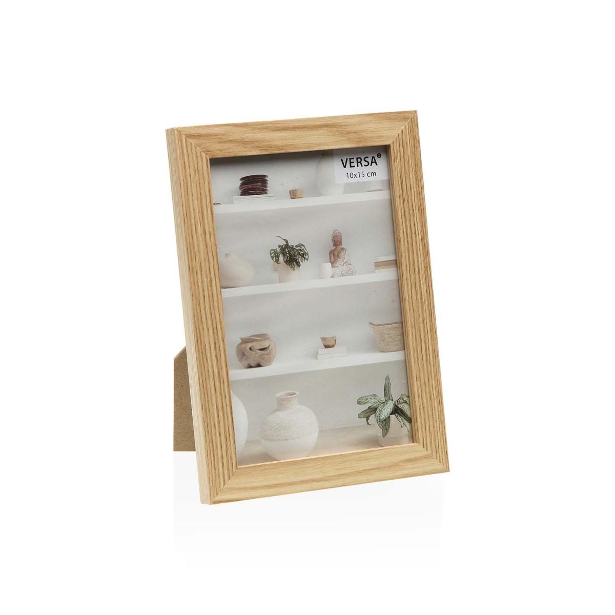 Cornice portafoto in mdf naturale 10x15 cm