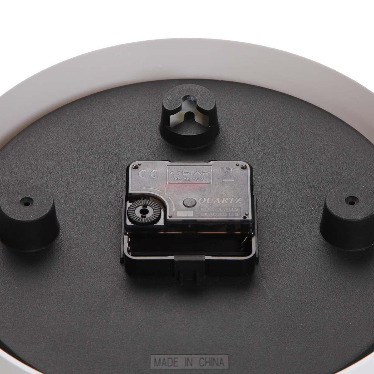 Orologio da parete in plastica bianco movimento silenzioso 22 cm