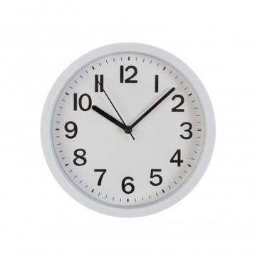 Orologio da parete in plastica bianco movimento silenzioso 22 cm