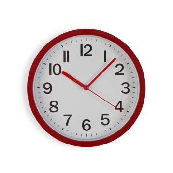 Orologio da parete in plastica rosso movimento silenzioso 22 cm