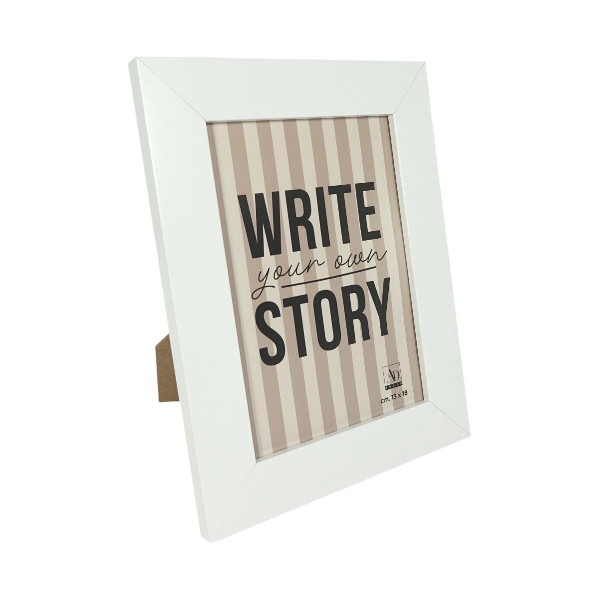 Cornice portafoto in mdf Murray personalizzabile con adesivi 13x18 cm