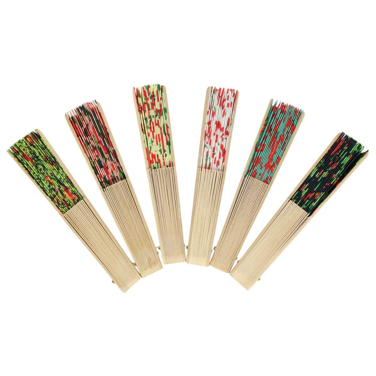 Ventaglio con stampe assortite peperoncino d.42 cm