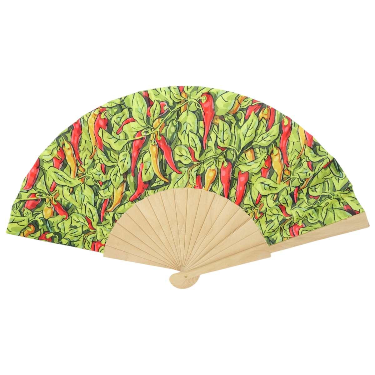 Ventaglio con stampe assortite peperoncino d.42 cm