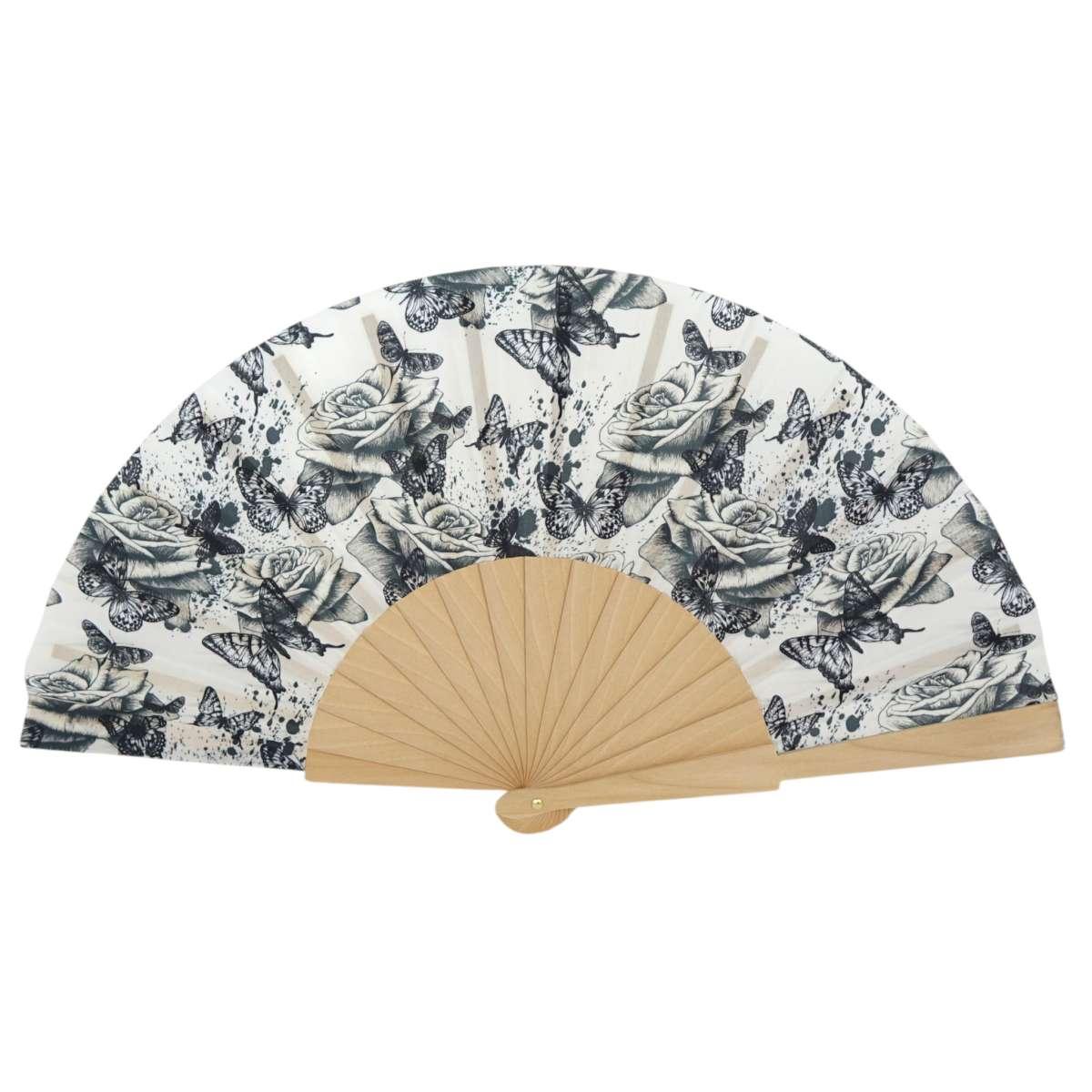 Ventaglio in tessuto fantasie assortite d.43 cm