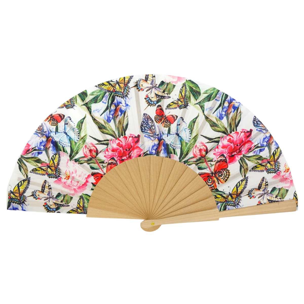 Ventaglio in tessuto fantasie assortite d.43 cm