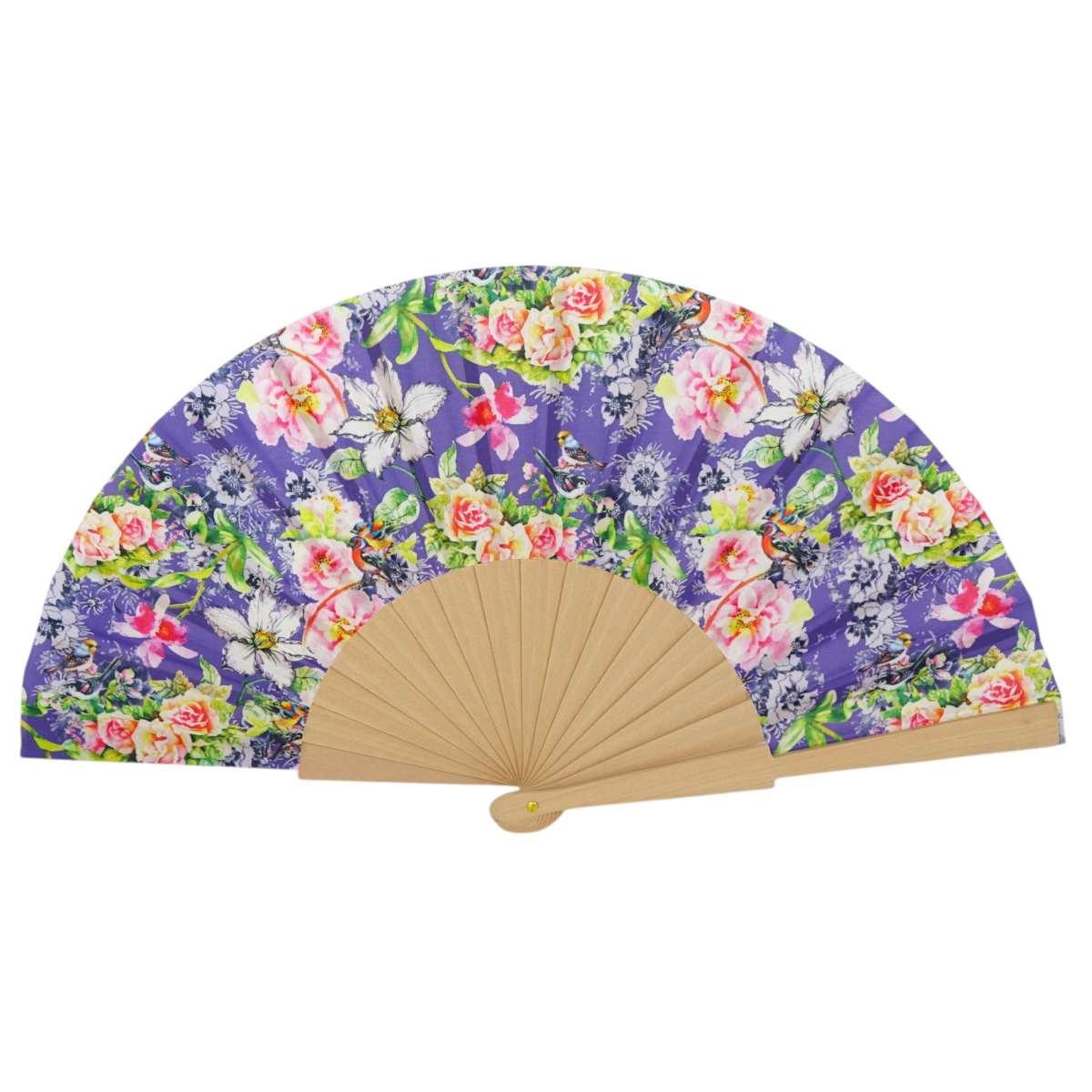 Ventaglio in tessuto fantasie assortite d.43 cm