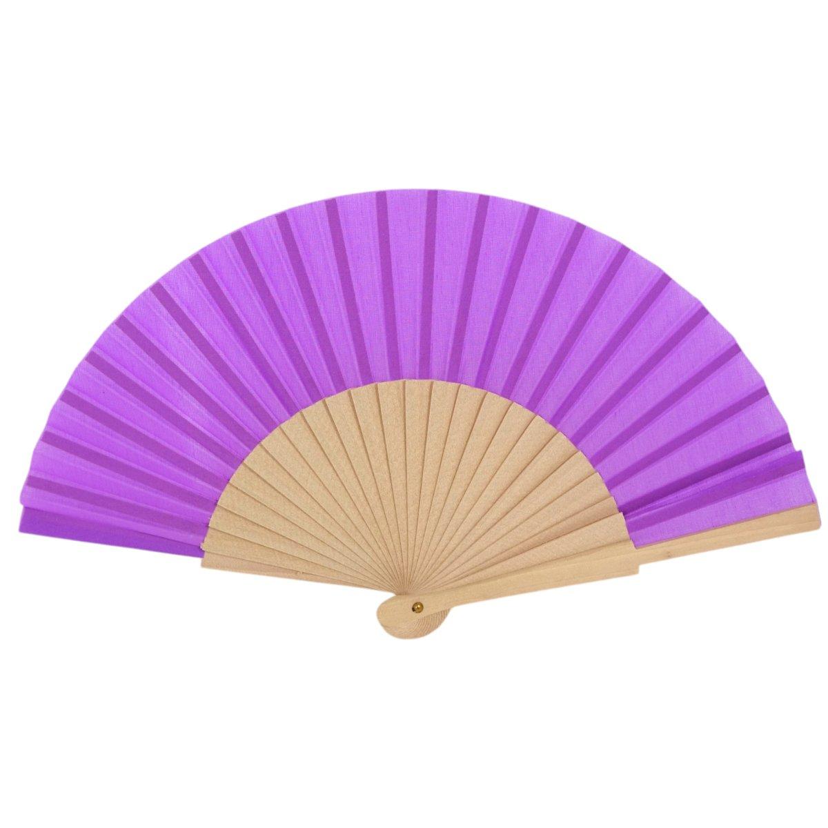 Ventaglio in tessuto colori assortiti d.34 cm