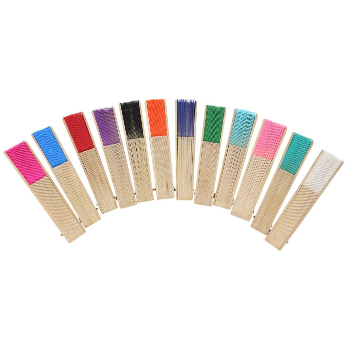 Ventaglio in tessuto colori assortiti d.34 cm