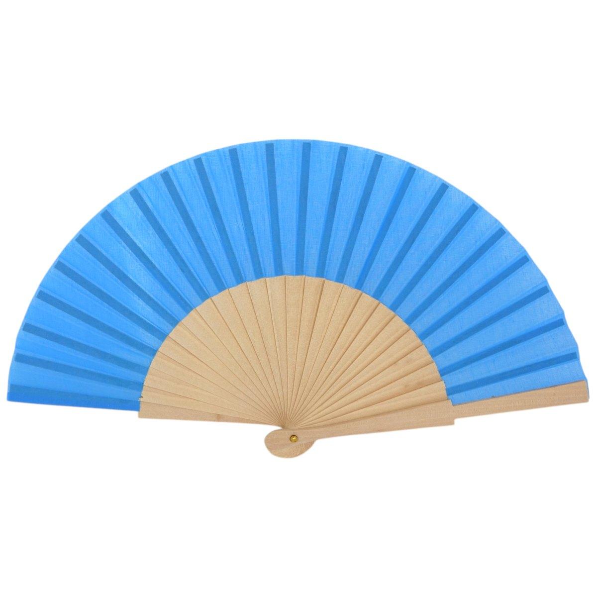 Ventaglio in tessuto colori assortiti d.34 cm