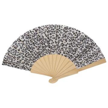 Ventaglio stampa maculata colori assortiti d.34 cm