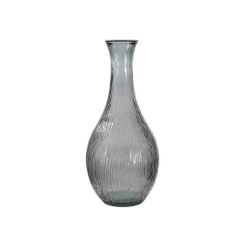Vaso jarron arabe low vetro riciclato fumo cm Ø 34x75 (made in spain)
