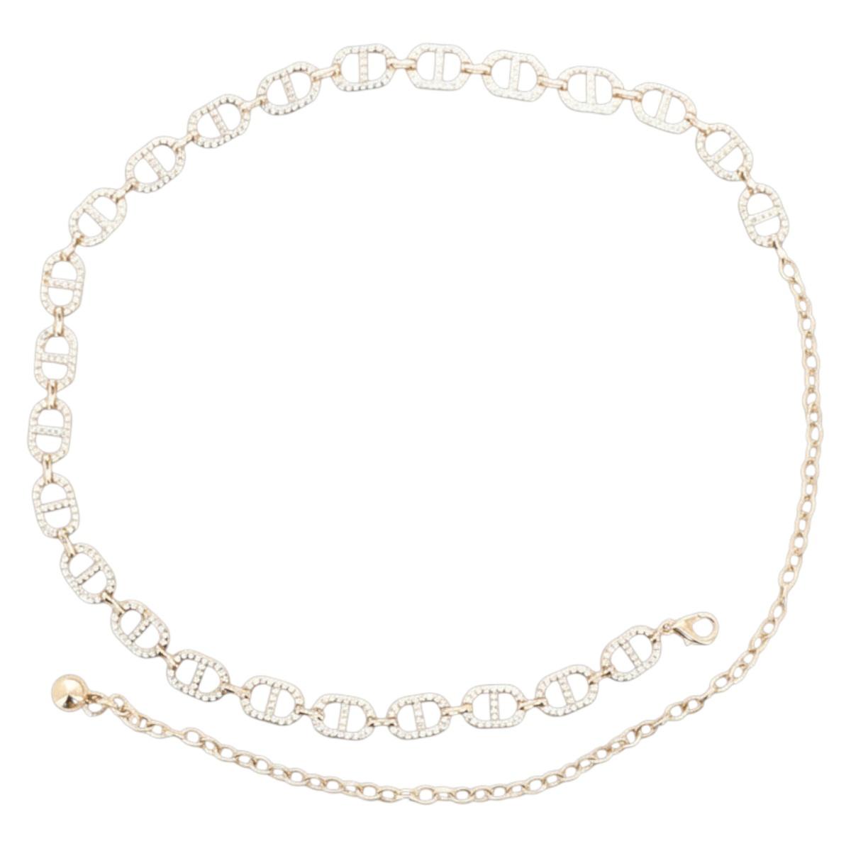 Cintura gioiello donna con maglia ovale con strass Marina Galanti