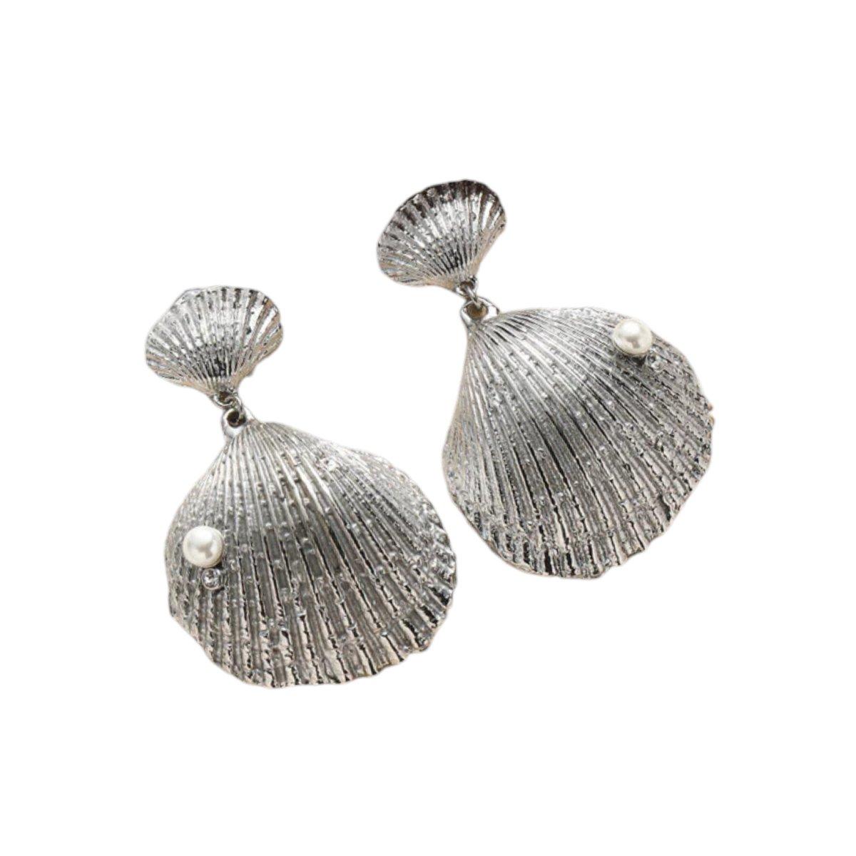 Orecchini pendenti forma conchiglia d.40,5 cm C63